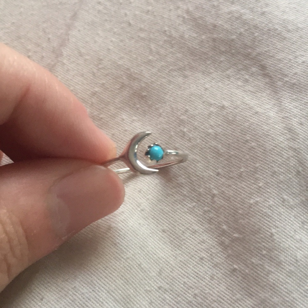 Moon and Turquoise Stone Ring!